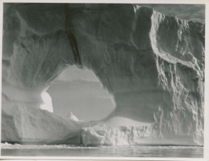 Image: Iceberg with hole, close up